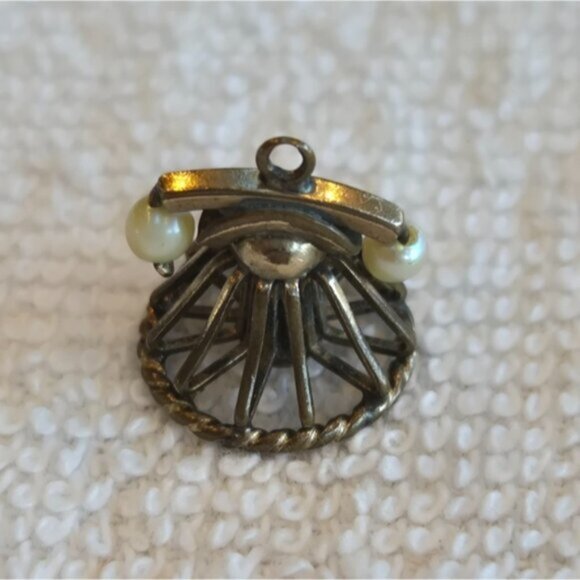 Antique Rotary Telephone Pearl Pendant/Charm - Picture 2 of 4